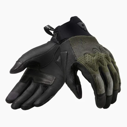כפפות רכיבה שחור חום Gloves Kinetic REV'IT