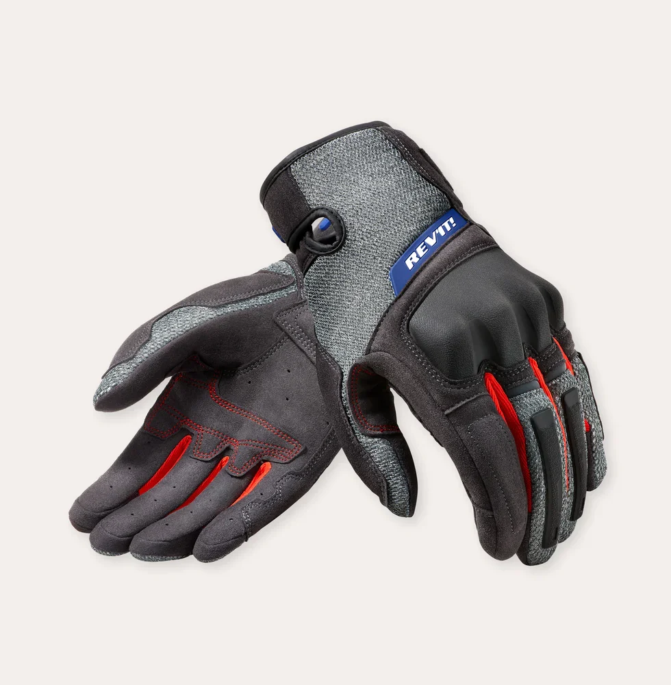 כפפות רכיבה שחור אפור REV'IT! Volcano