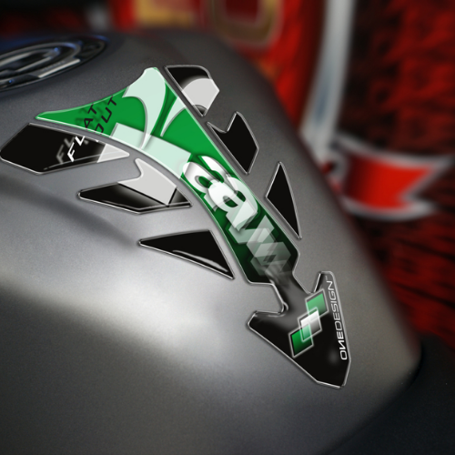 Alternative view of מדבקת מיכל PUIG FUTURE ל KAWASAKI ירוק