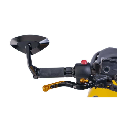 מראה PUIG לקצה כידון שחור Hi-Tech IV ( צד אחד )