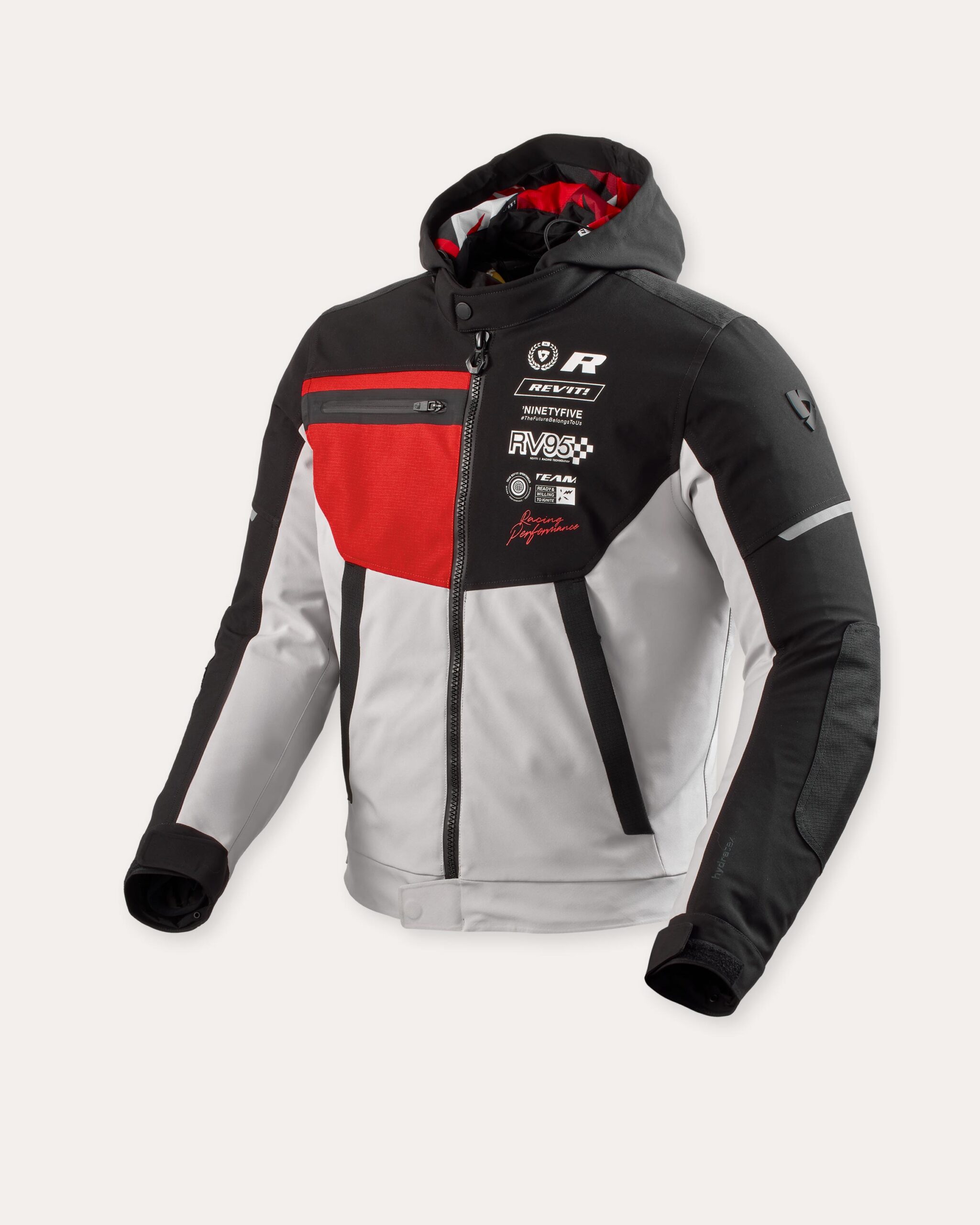 מעיל רכיבה שחור אדום REV'IT! HASTE H2O