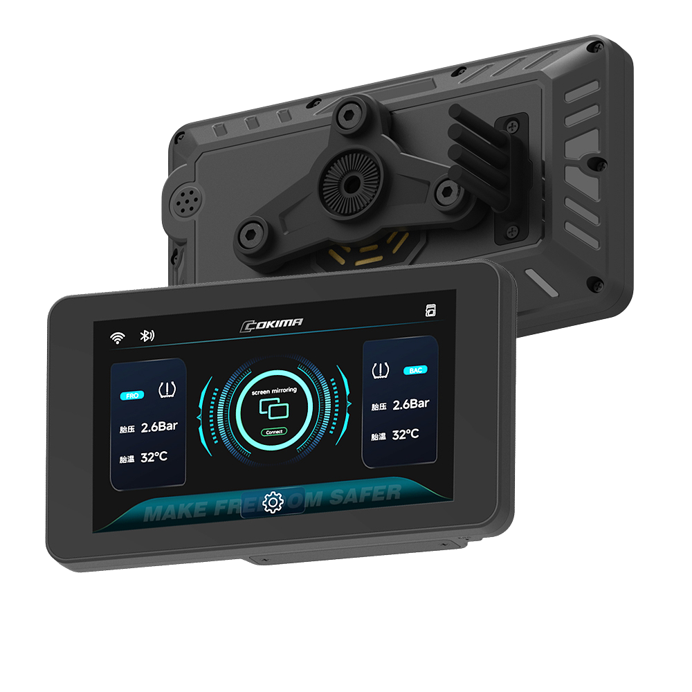 מסך חכם עם חיישני צמיגים לאופנועים וקטנועים Cokima CK-QC