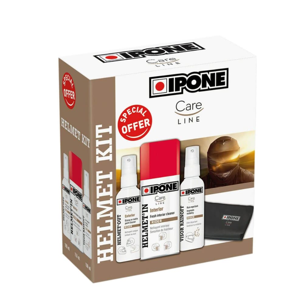 קיט מקצועי לטיפוח הקסדה איפון IPONE