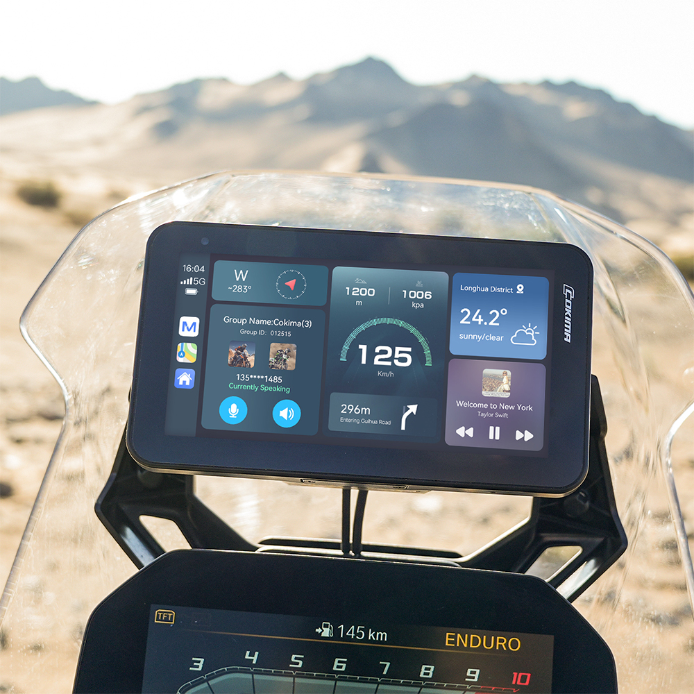 Alternative view of מערכת מולטימדיה ובטיחות לאופנועים Cokima CK3-BMW